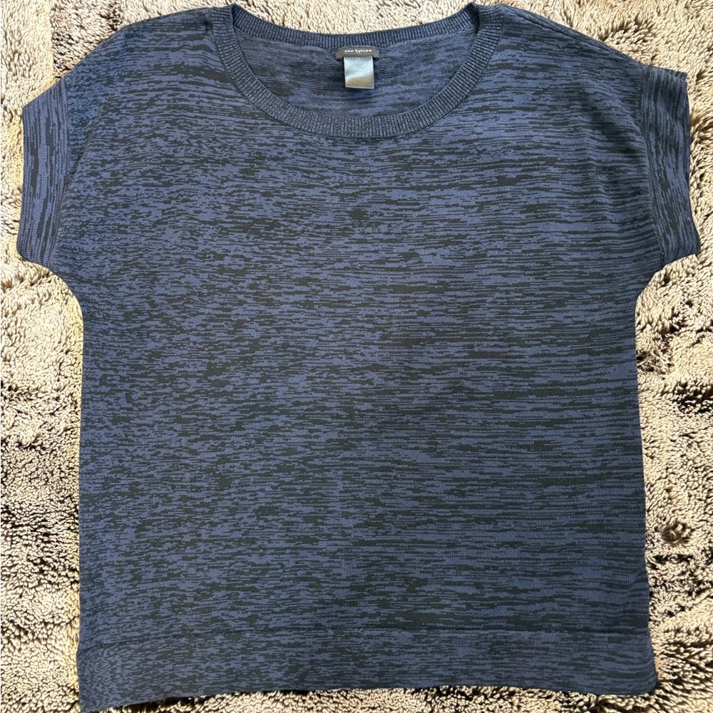 Ann Taylor Blue Knit Top
